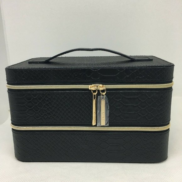 Lancome Two Layer Cosmetic Train Case Organizer